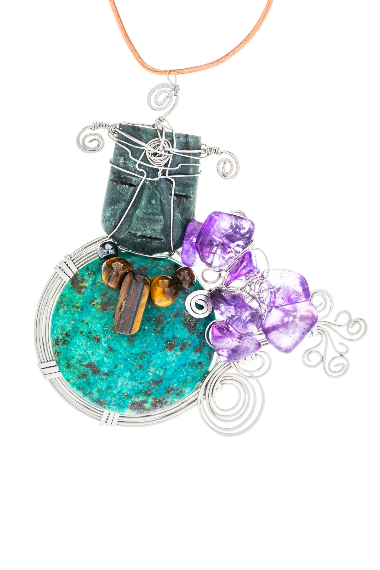 [DI-AC-MP-190] Círculo del Umbral — Dije de jade ecuatoriano